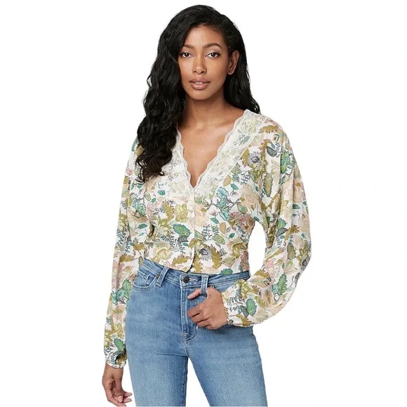 BUFFALO DAVID BITTON | Raquel Lace Trim Blouse - Picture 5 of 10